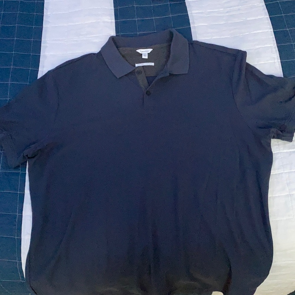 Calvin Klein navy blue polo